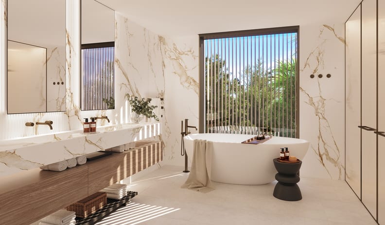 Two Bedroom Residence Balcony Marina Front, Bathroom